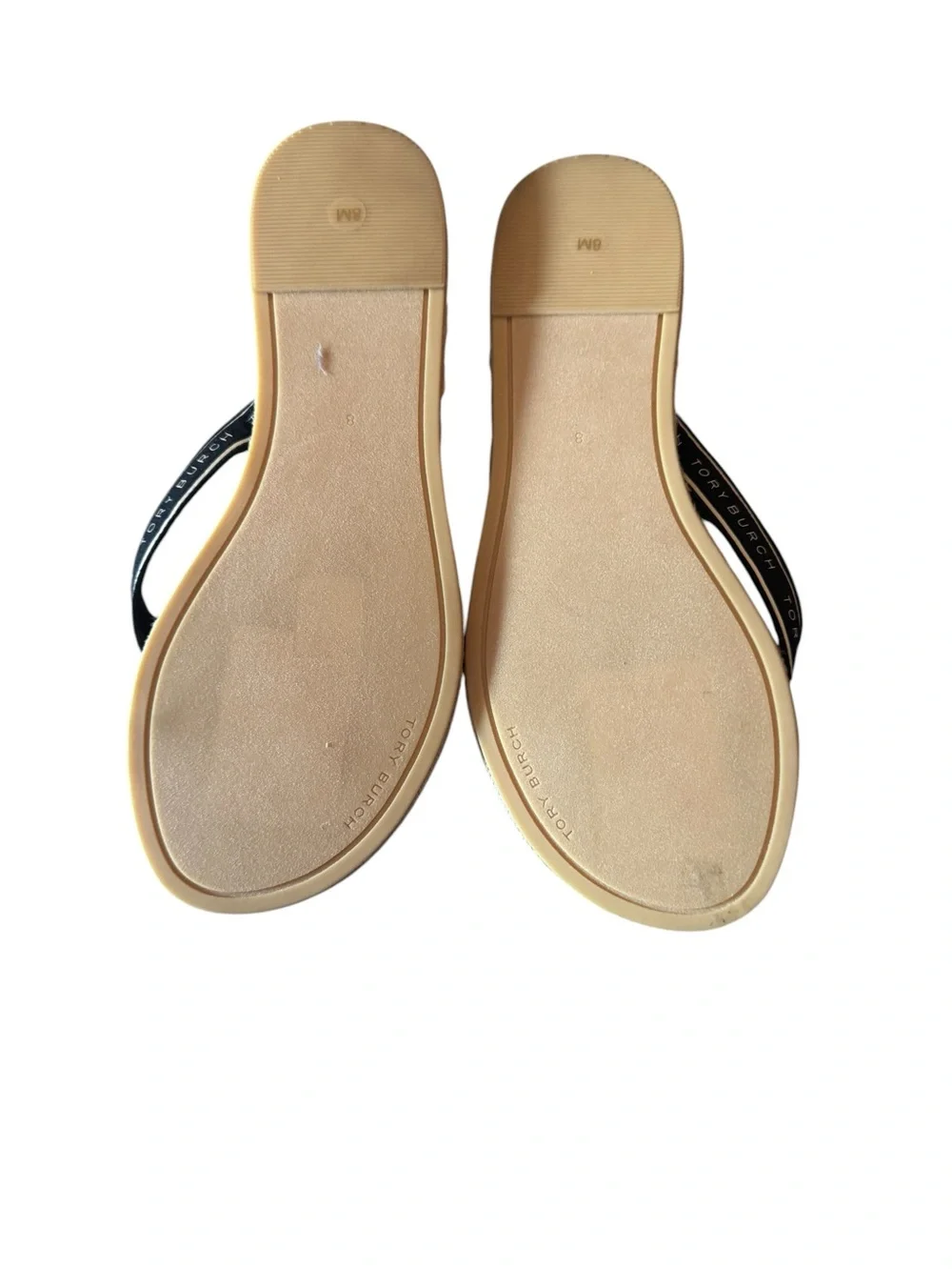 Tory Burch Ribbon Thong Espadrille Flip-Flops, Sz 8, NWOT